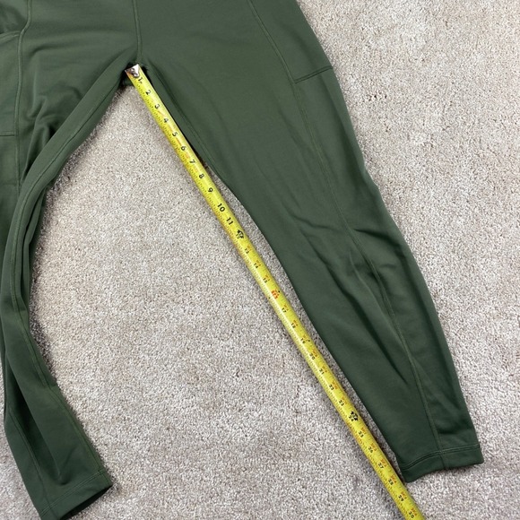 Patagonia Pack Out Tights Womens L Basin Green Hiking Leggings Pockets 21995 - Picture 8 of 10